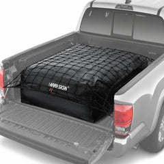 MARKSIGN truck bed bag front view showing fit and secure storage benefit