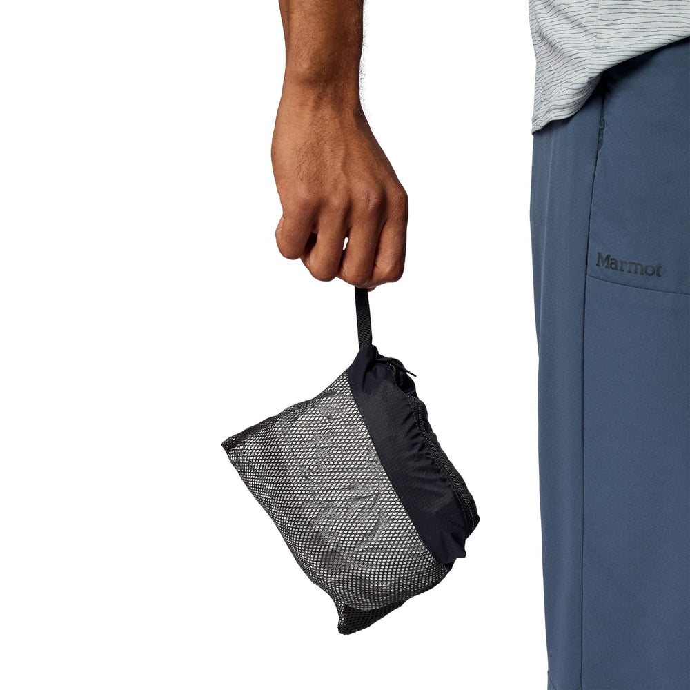 MARMOT seam-tape stitching detail proving leak-resistant construction