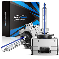 Marsauto D3S front packaging showing twin xenon bulbs and benefits