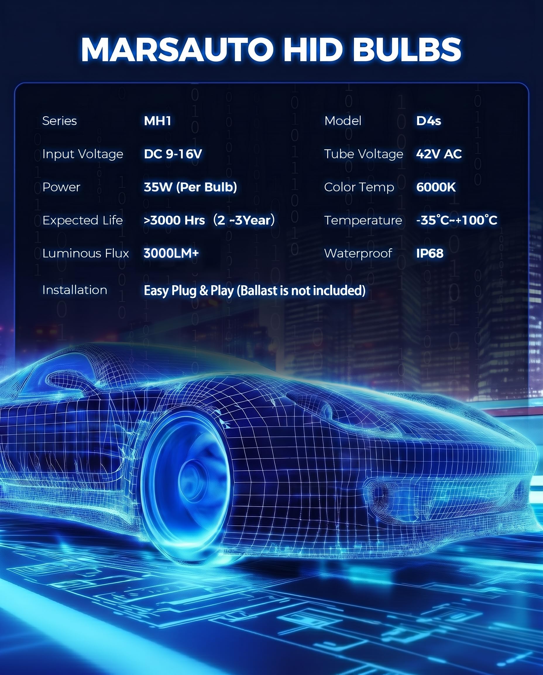Marsauto close-up of electrode showing durable construction and fast startup