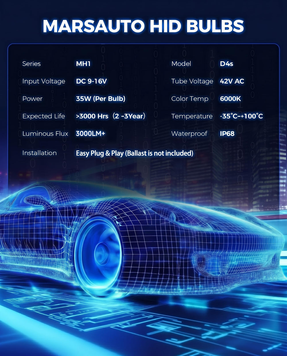 Marsauto close-up of electrode showing durable construction and fast startup