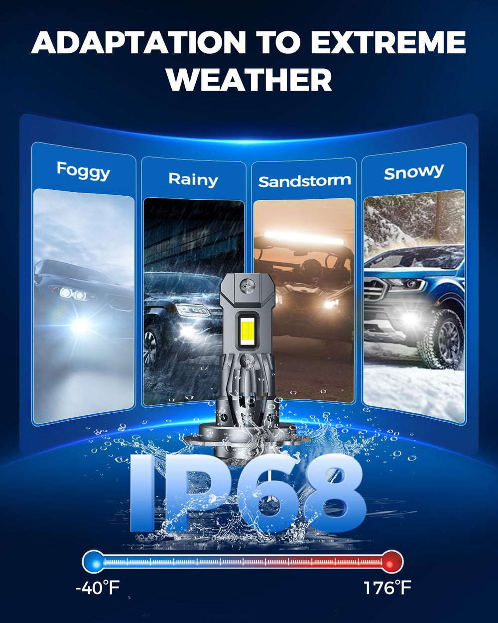 Marsauto M1S under water splash demonstrating IP68 weather protection