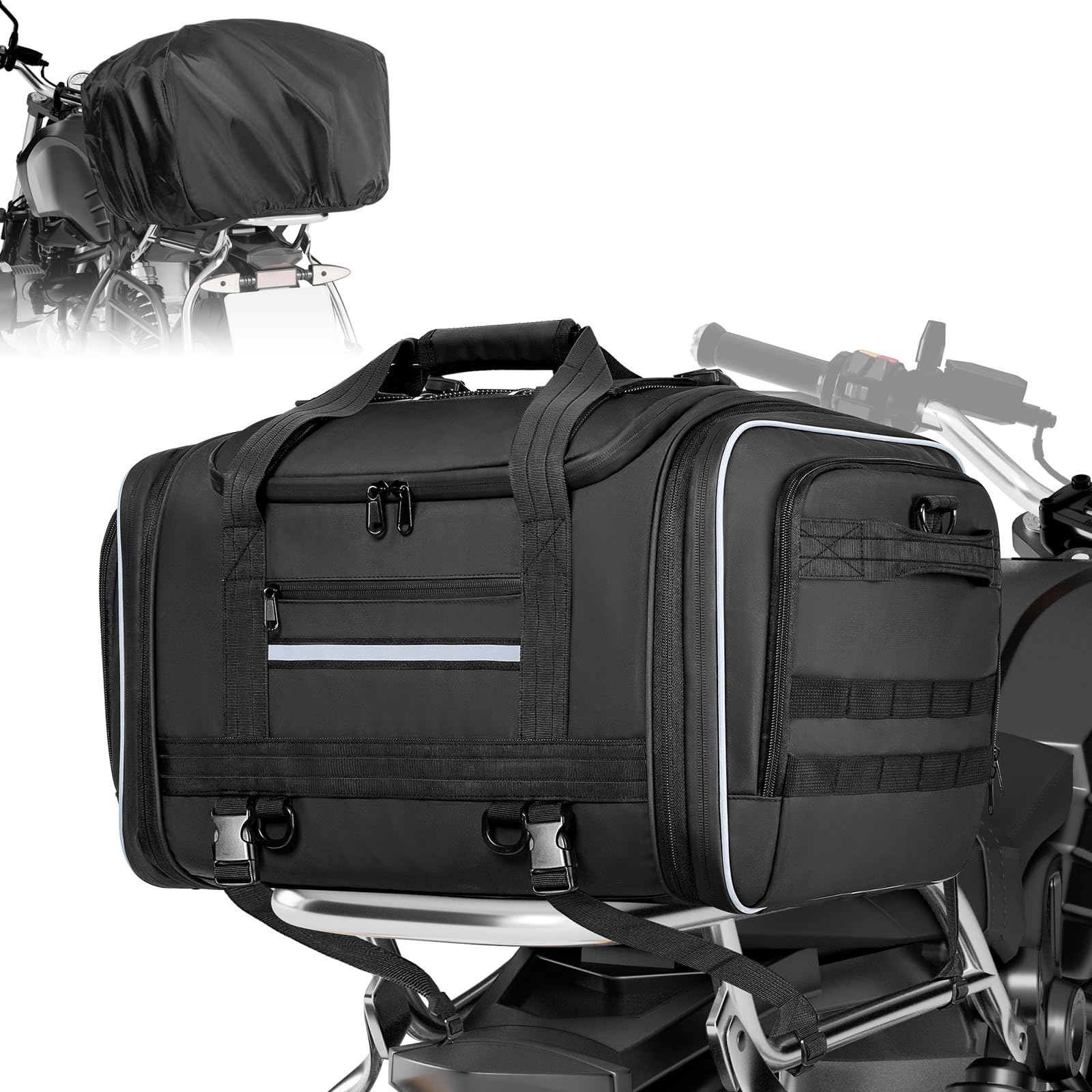 Marscamd front view packed on rack showing secure hold and easy access