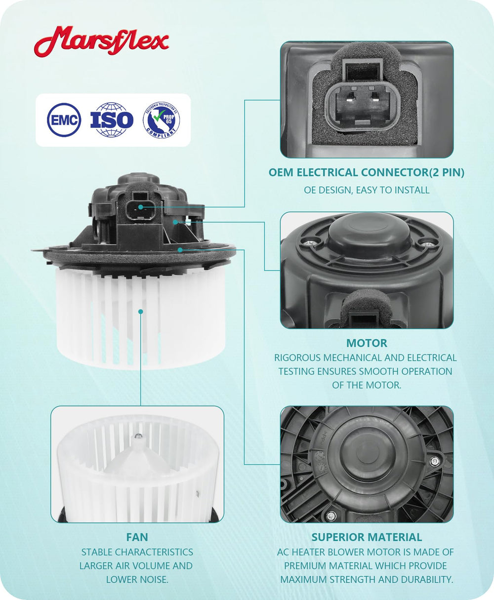 Marsflex blower motor installed in vehicle improving cabin ventilation