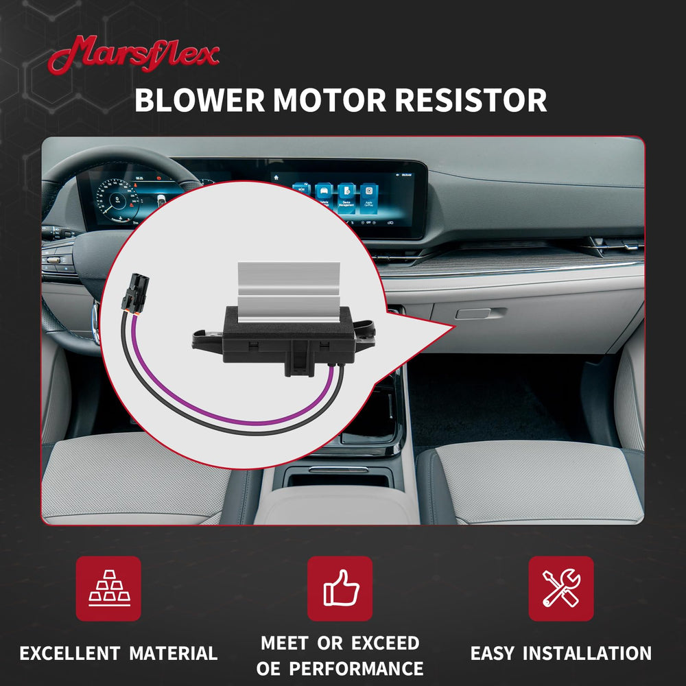 Marsflex packaging with included resistor showing ready-to-install benefit