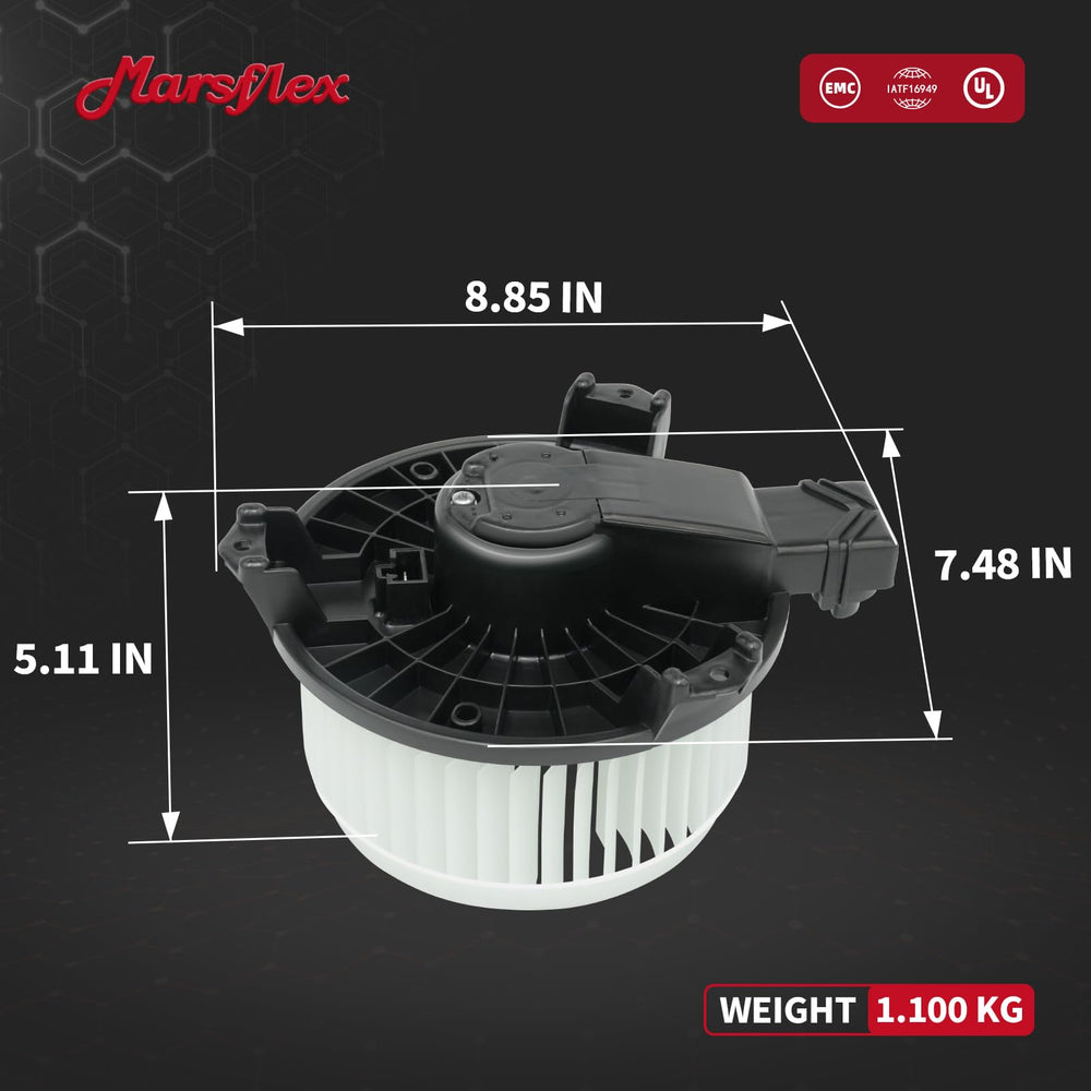Marsflex blower motor installed in car HVAC housing restoring cabin airflow