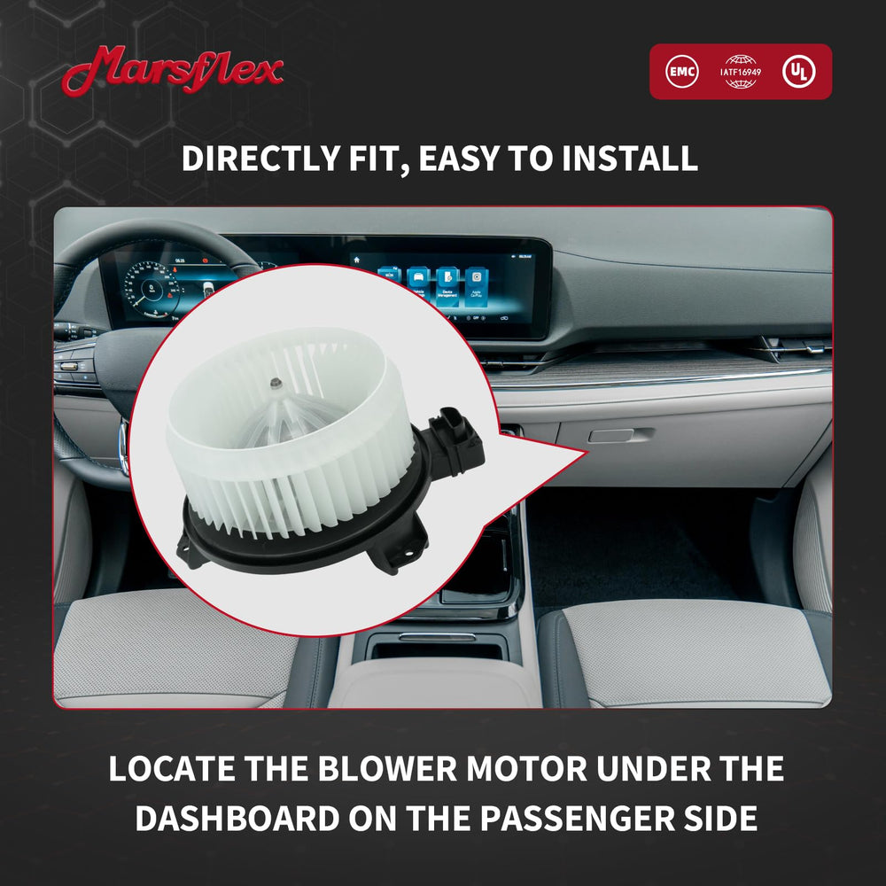 Marsflex side profile showing compact motor housing for efficient fitment