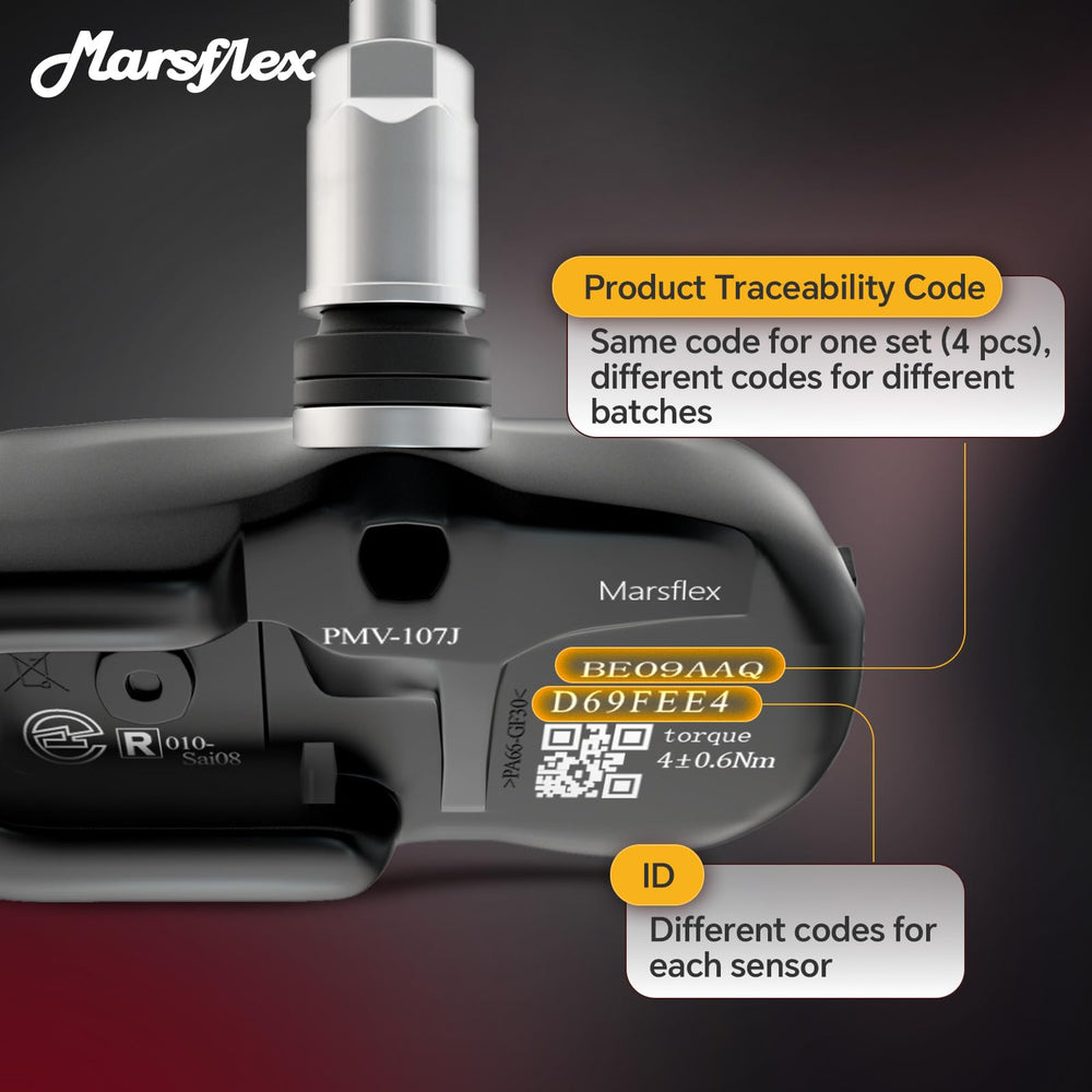 Marsflex sensor with ruler showing compact size for proper fitment