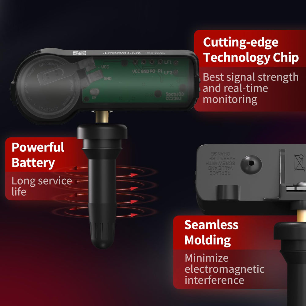 Marsflex sensor mounted on Ram 1500 rim showing correct fitment