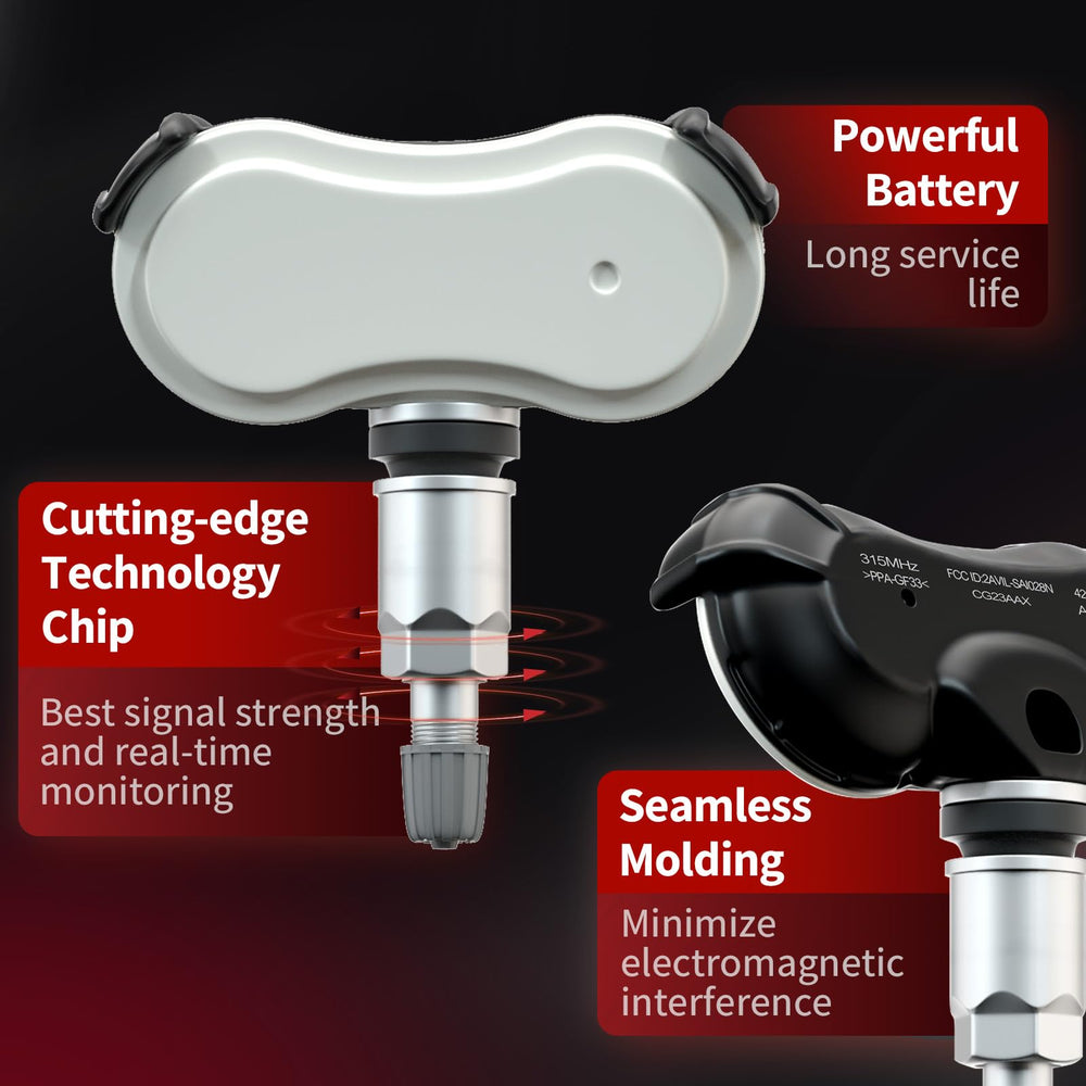 Marsflex sensor mounted on wheel illustrating correct installation and safety
