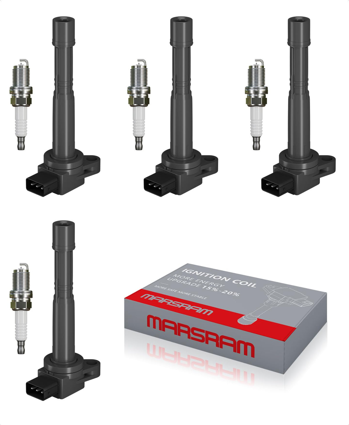 Marsram ignition coil pack front view showing fit and durability
