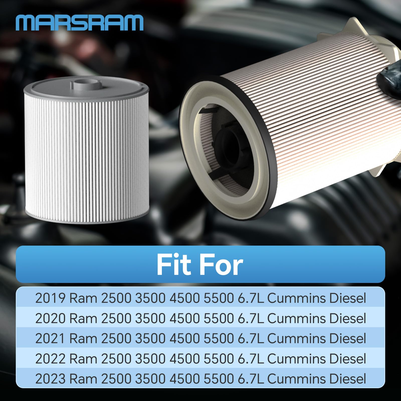 Marsram filter housing close-up demonstrating durable construction and sealing