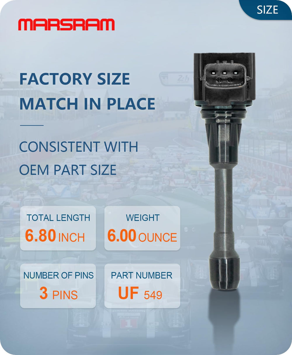 Marsram branded packaging and label showing part numbers for quick verification
