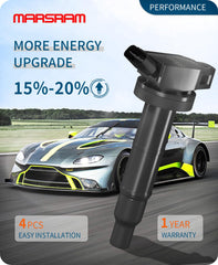 Marsram spark plug double-iridium electrode detail promoting longer spark life and efficiency
