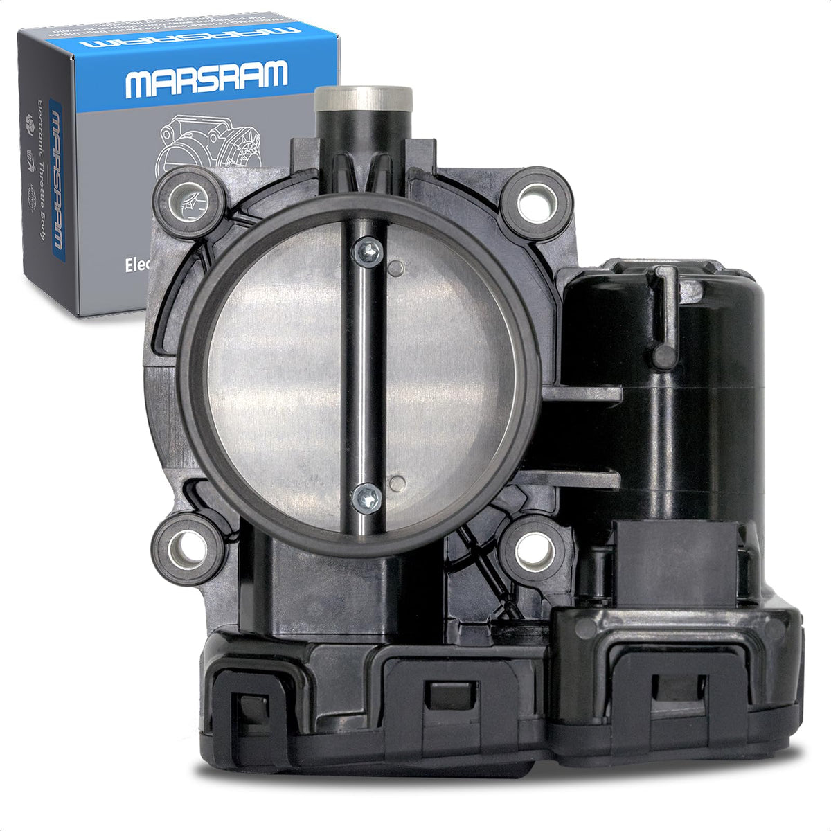 Marsram throttle body front view showing flange and fit for fast replacement