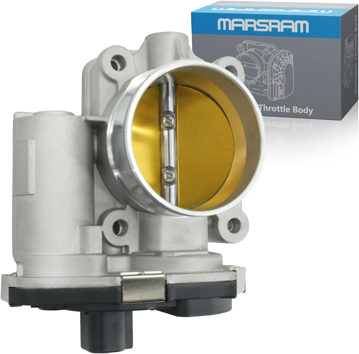 Marsram throttle body front view showing clean fit for direct replacement