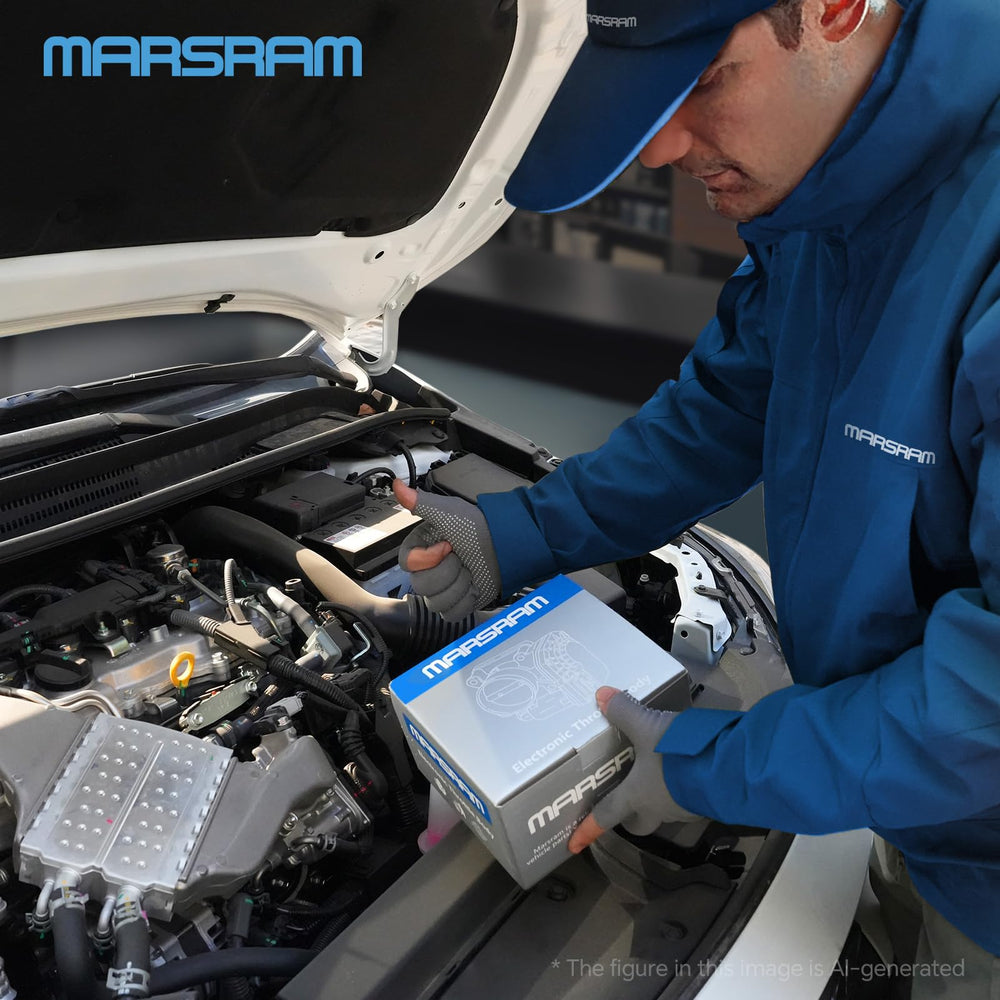 Marsram throttle body packaging with warranty card assuring buyer protection