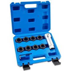 Marvelity front case open showing organized dies and quick access for repairs