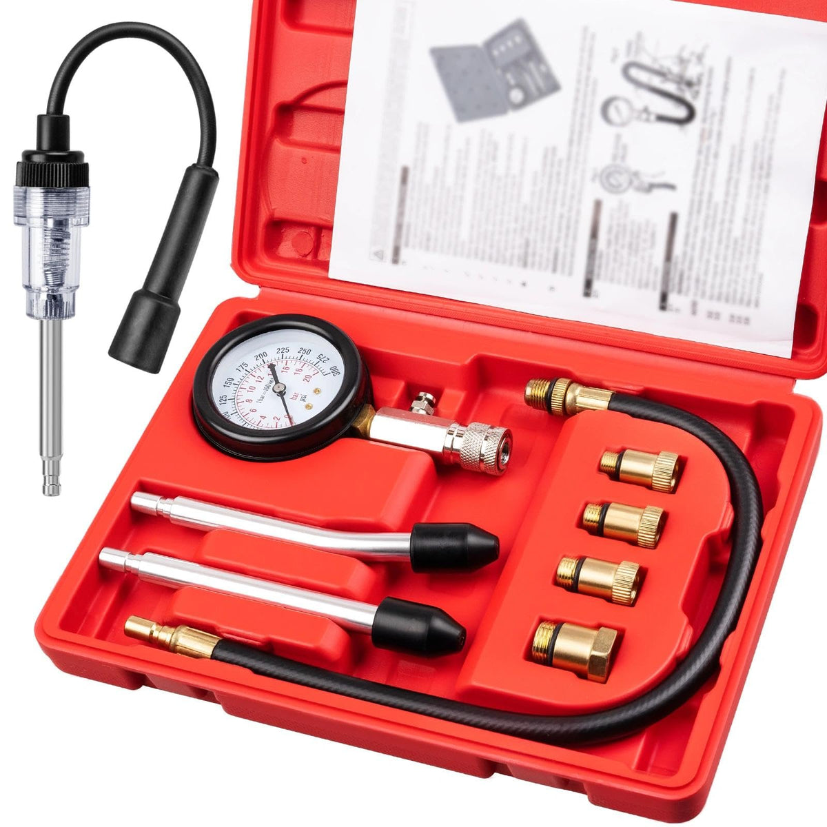 Marvelity front packaging showing full 9-piece kit and portable case benefits