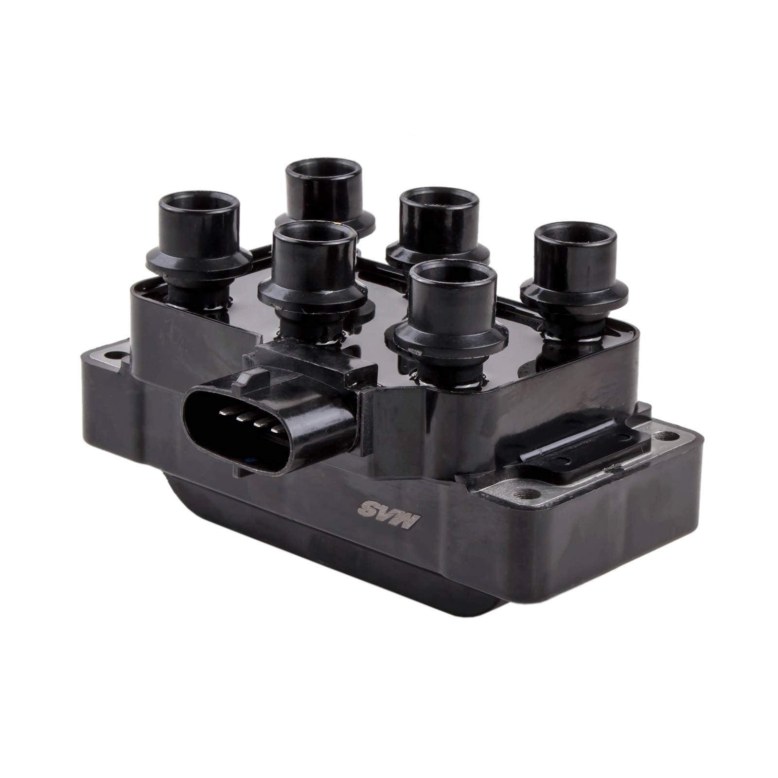MAS front view of ignition coil showing mounting and compact design benefit