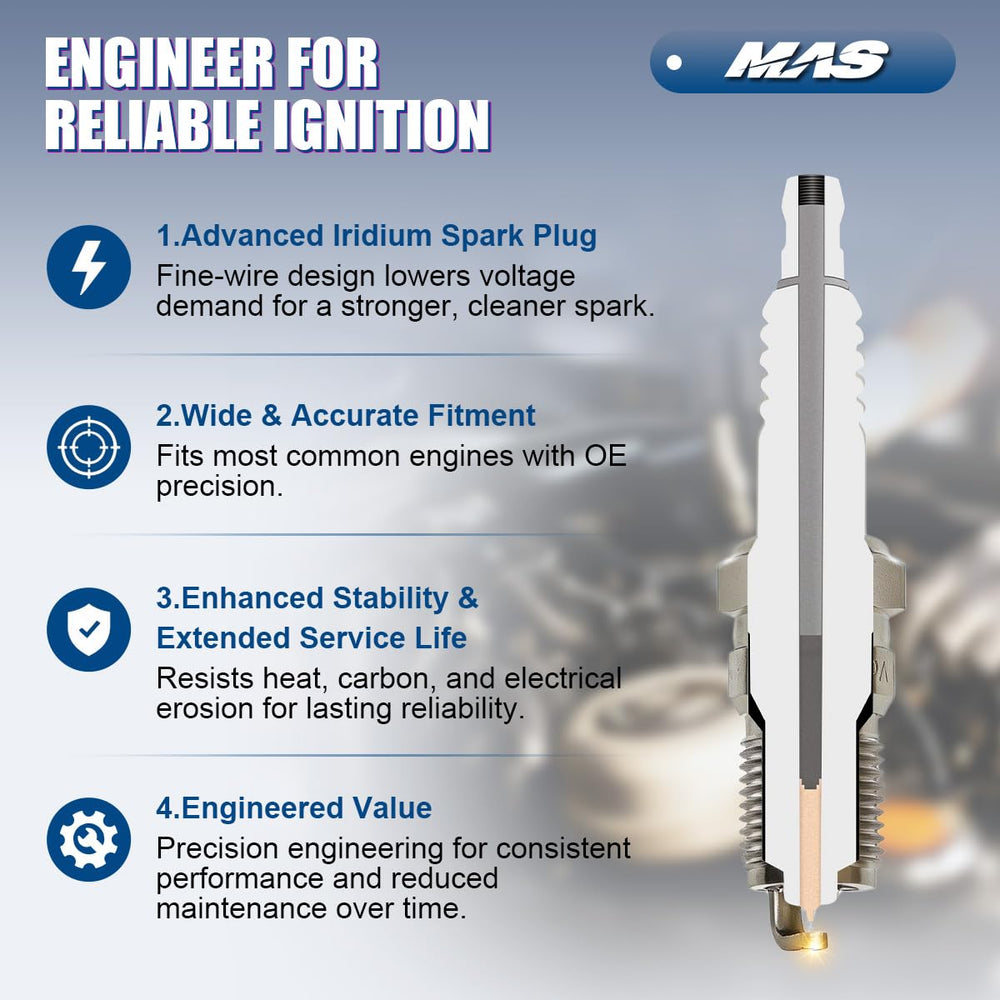MAS label and part numbers photo for quick cross-reference against existing OE codes