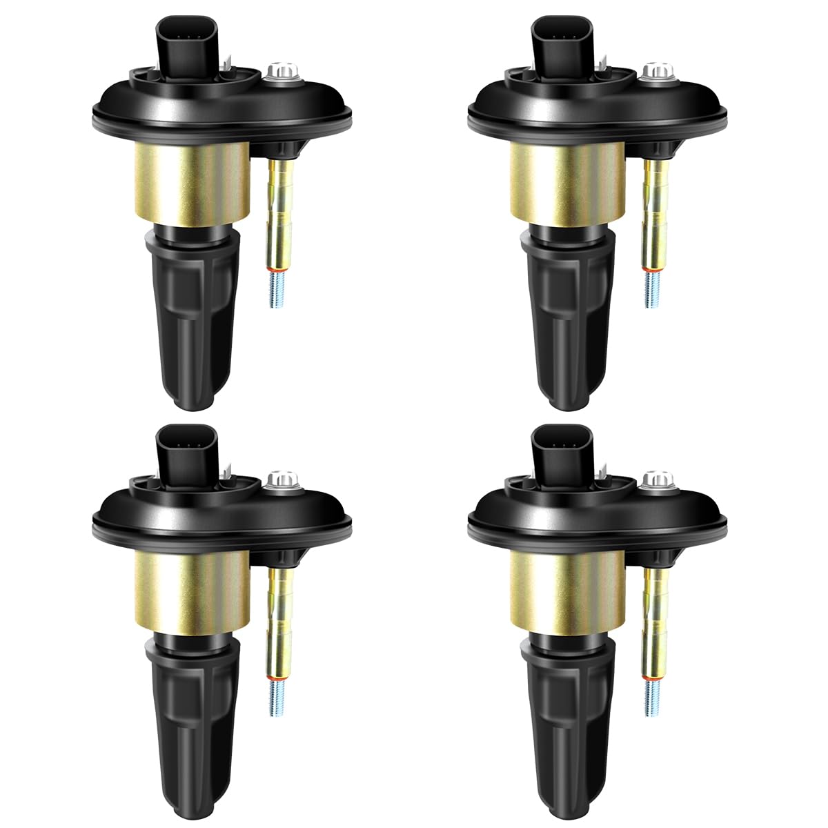 MAS front view of four coils showing fit and finish for easy replacement