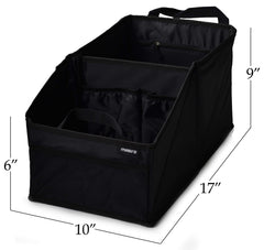 Masirs folded flat for compact trunk or under-seat storage convenience