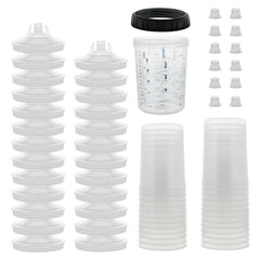 Master Airbrush MPS front packaging showing 25 liners and lids, speeds job changeovers