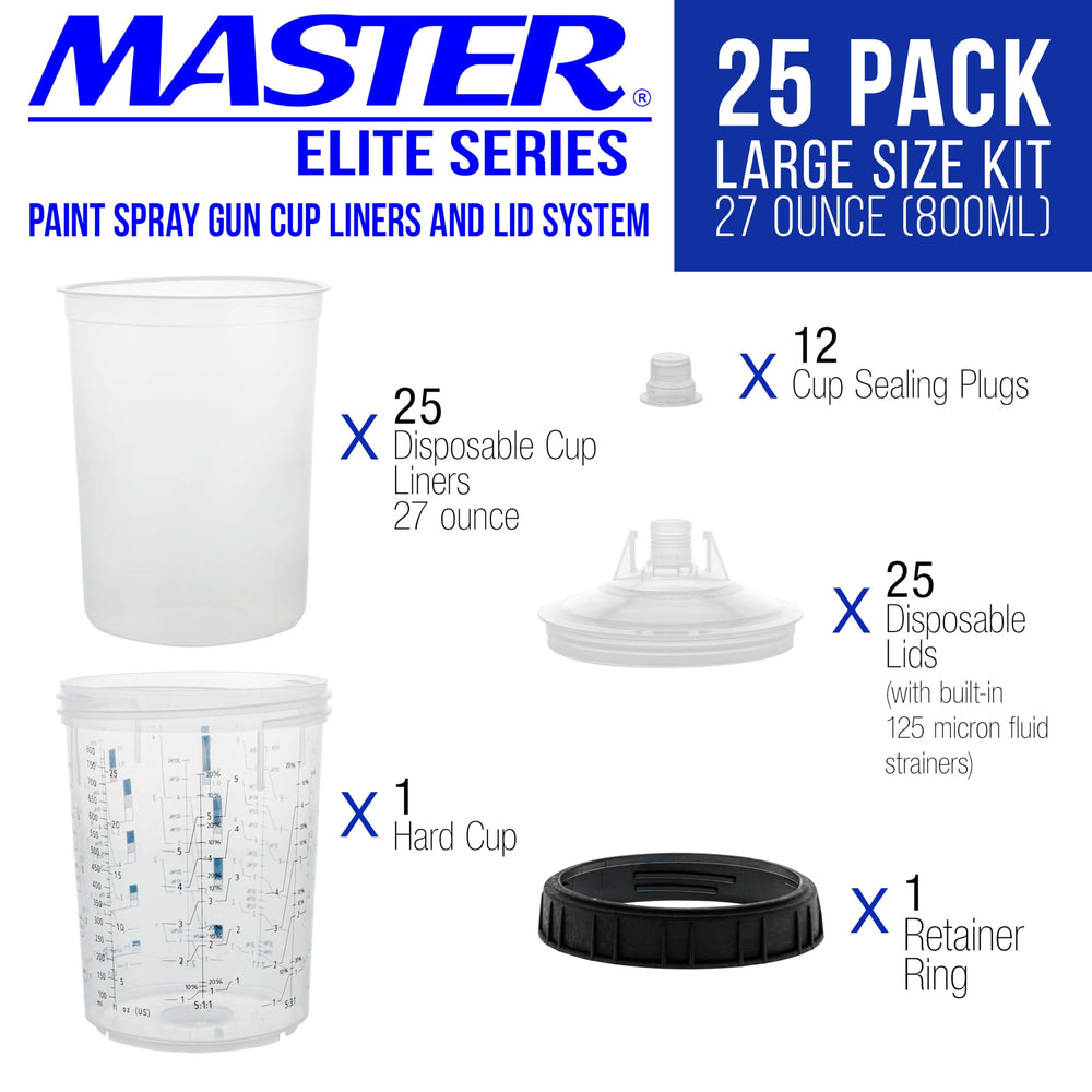 Master Airbrush MPS liner close-up displaying flexible material and large capacity benefit