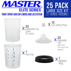 Master Airbrush MPS liner close-up displaying flexible material and large capacity benefit