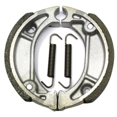 Master Chen brake shoes installed on a Honda CRF drum brake demonstrating proper fit