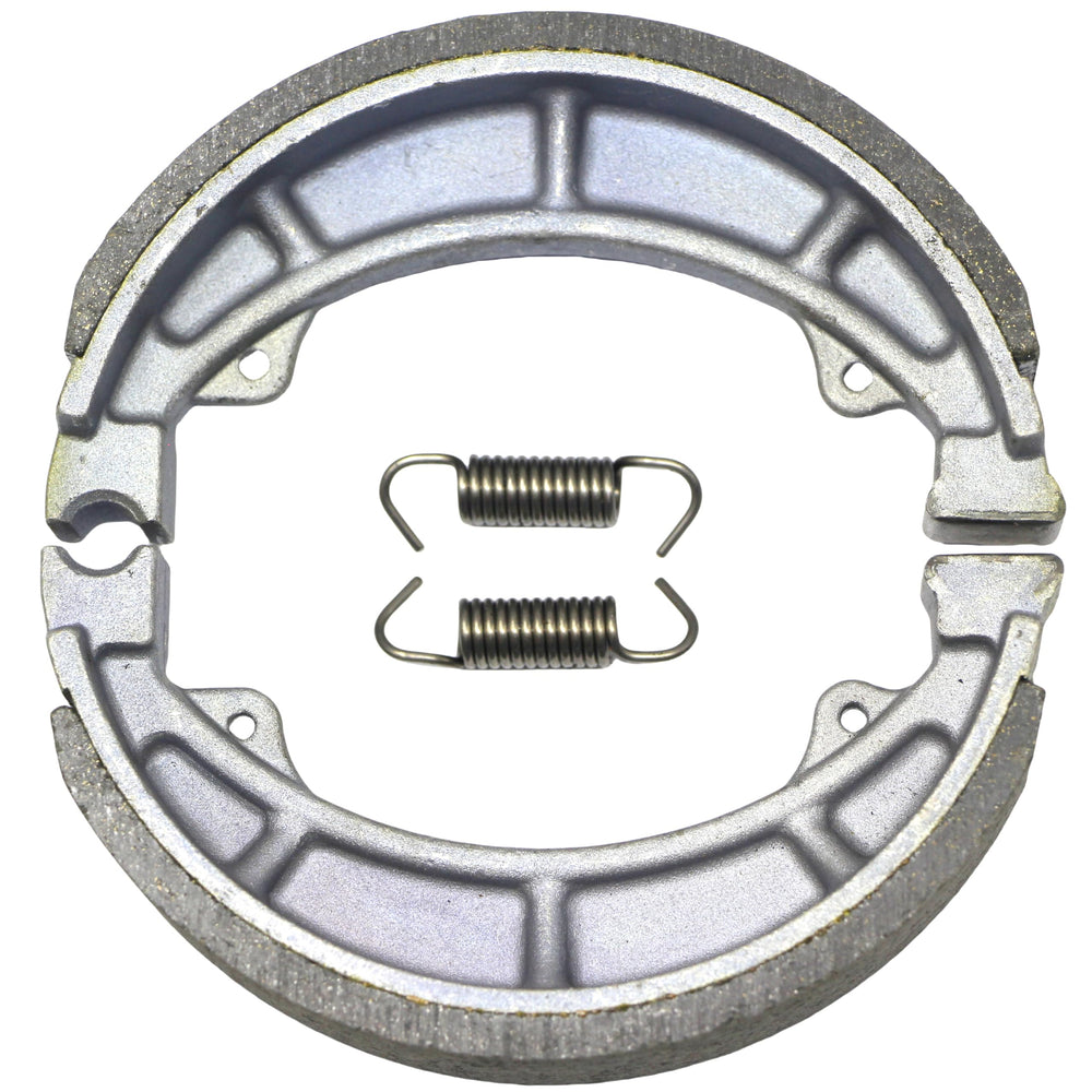Master Chen brake shoe alongside ruler showing dimensions for accurate fitment benefit