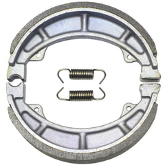 Master Chen brake shoe alongside ruler showing dimensions for accurate fitment benefit