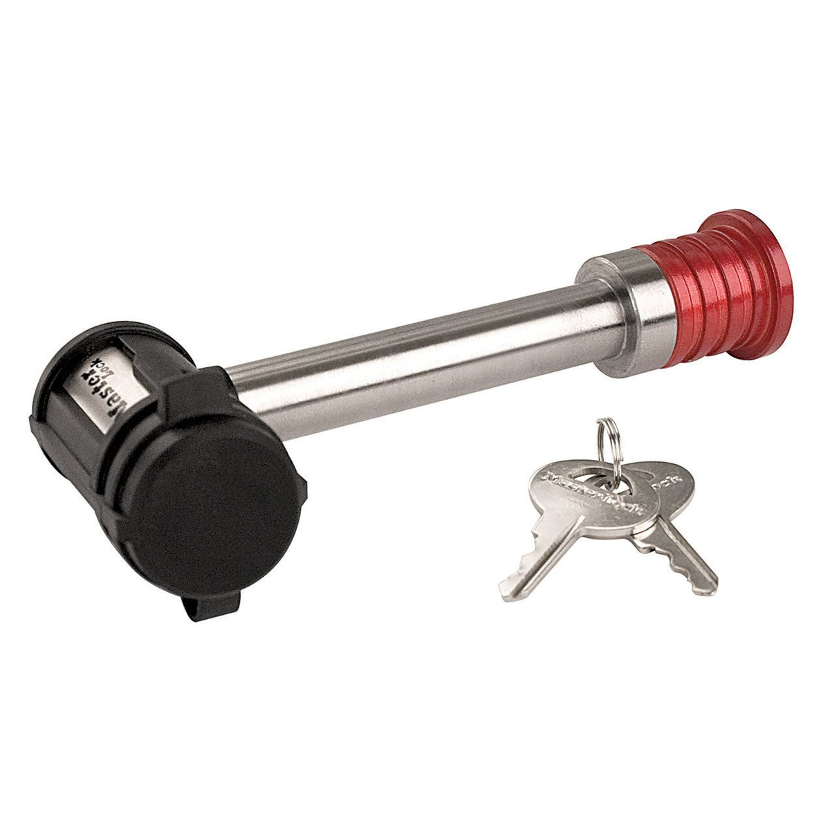 Master Lock 1469DAT front view showing stainless steel barbell and secure fit