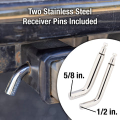 Master Lock coupler lock detail with adjustable shackle for secure and adaptable latch fit