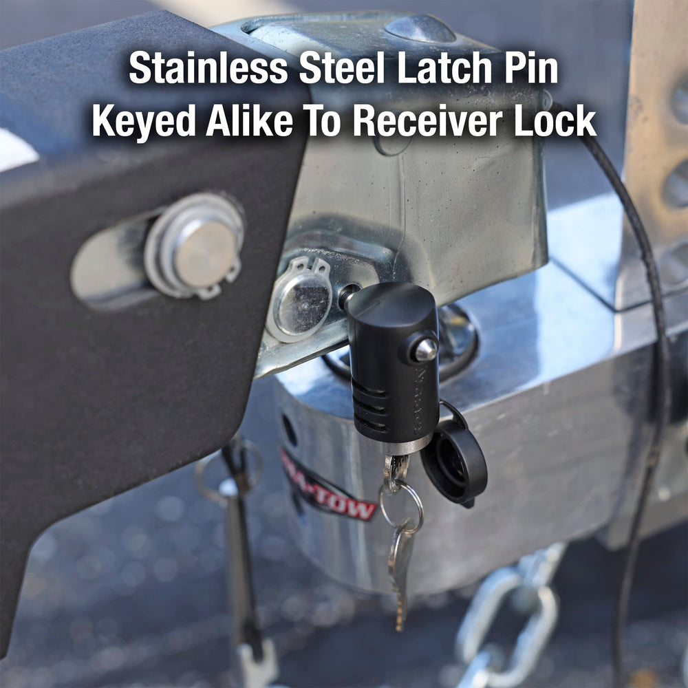 Master Lock lock held in hand for scale to show compact size and easy handling