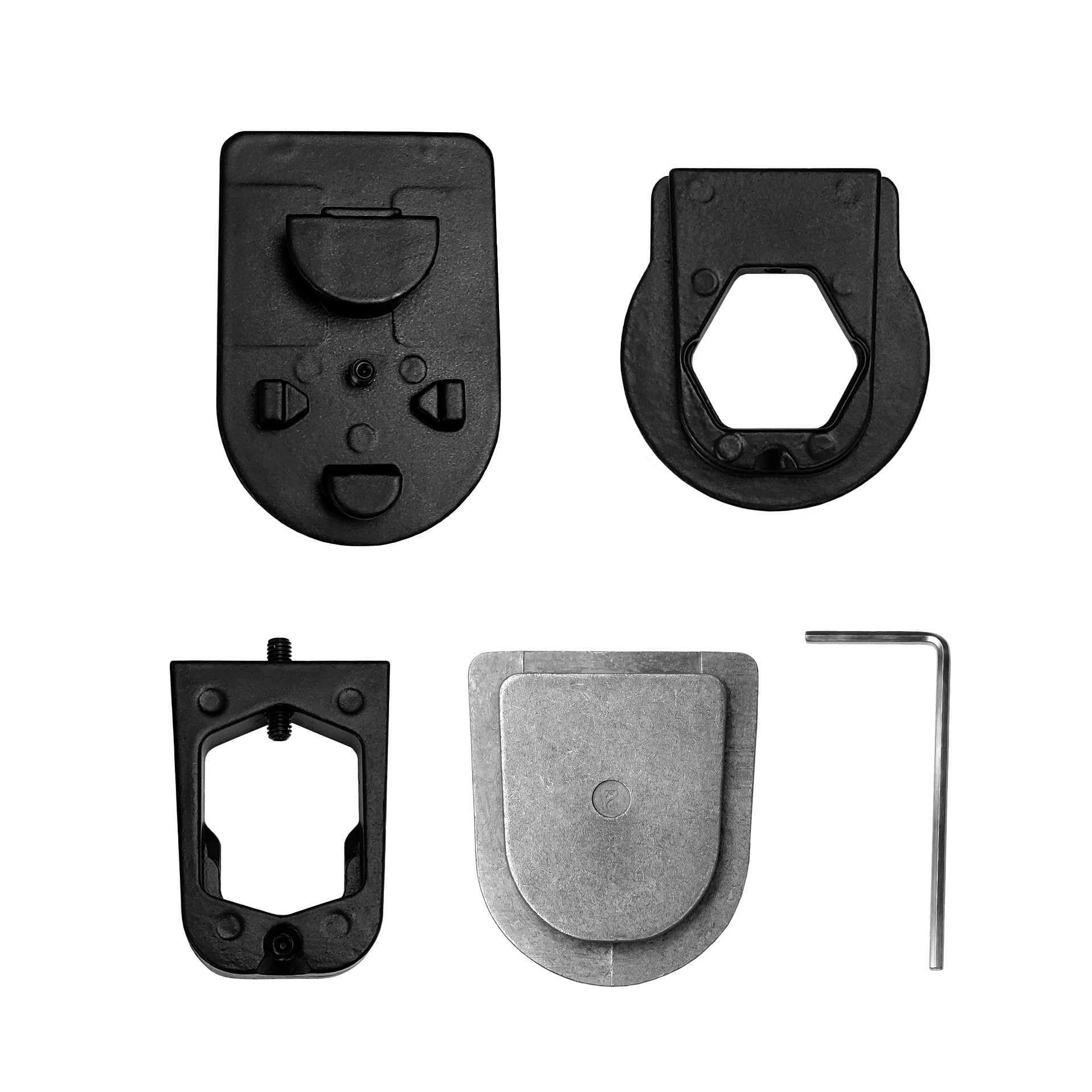 Master Tailgaters adapter front assembly showing durable metal brackets and secure fit
