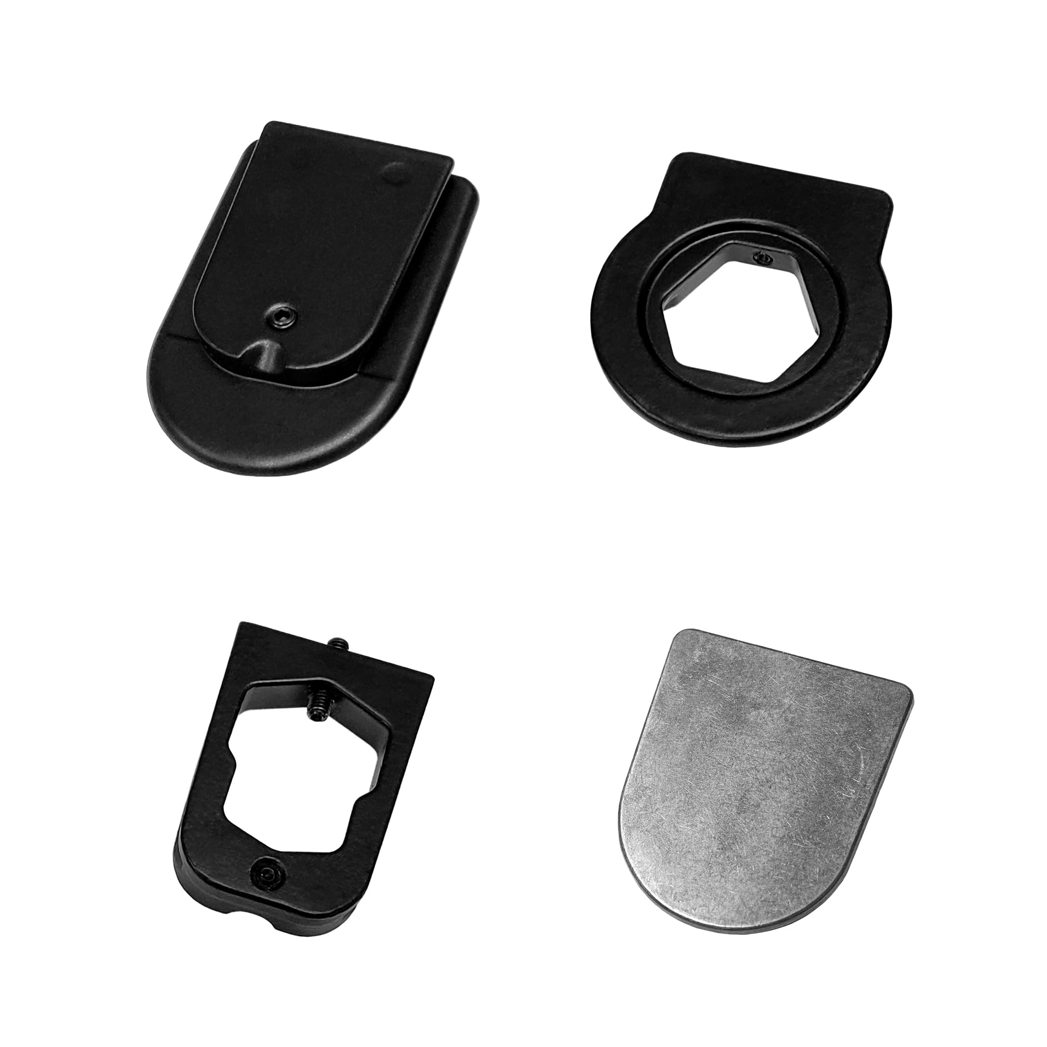 Master Tailgaters adapter with installed rear view mirror illustrating improved stability