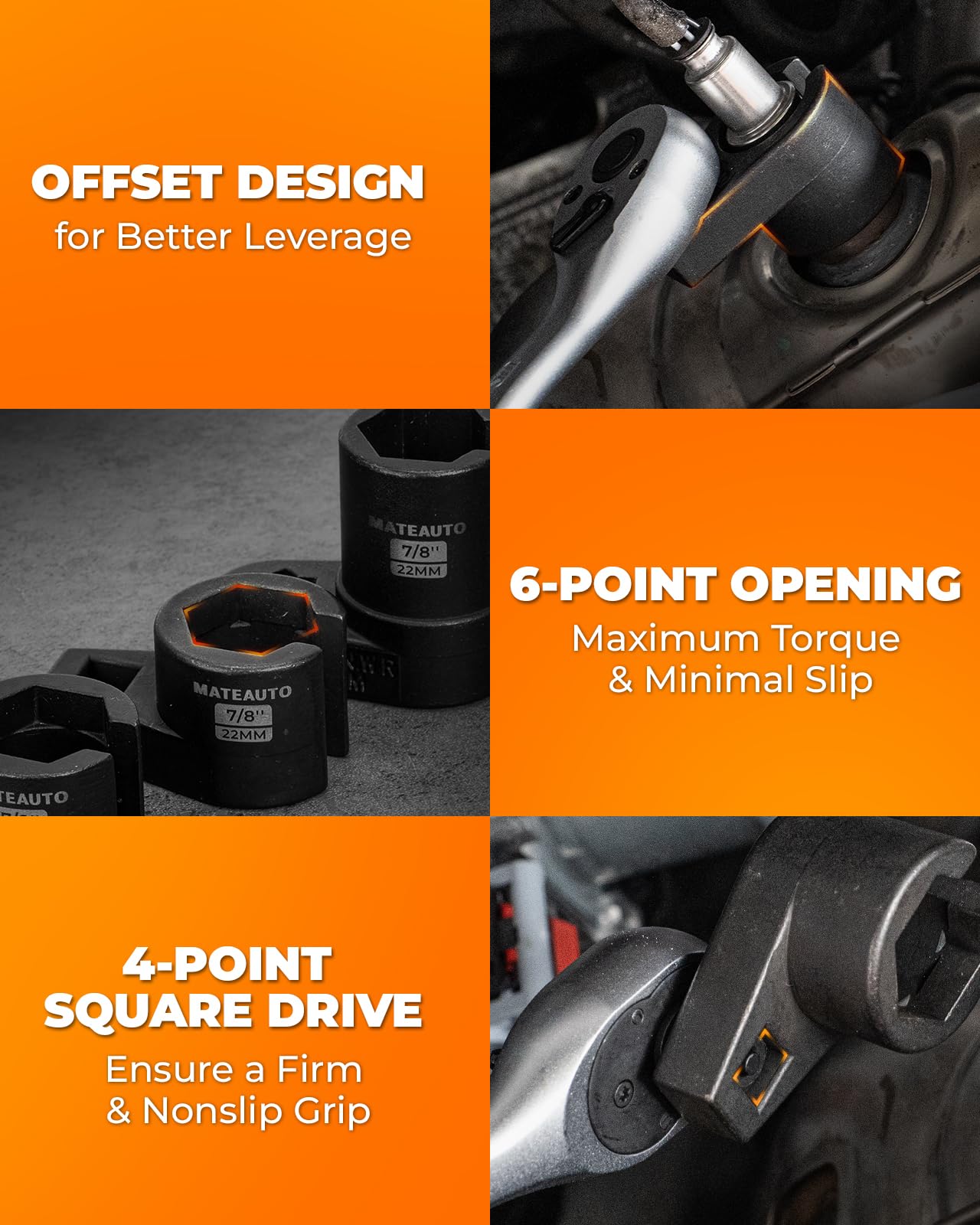 MateAuto extensions and adapter displayed for deep-reach access and flexible drive use