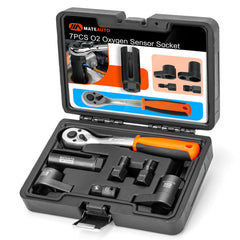 MateAuto front view of 7-piece kit showing organized tools and durable finish