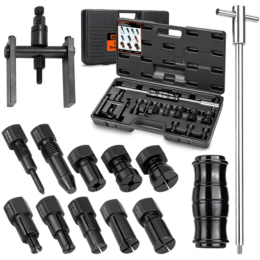 MateAuto front packaging showing kit and benefits for garage use