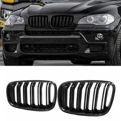 MAXDOM front view gloss black grills improving front-end style