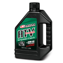 Maxima ATV Premium 4T 10W40 front label showing product protection features