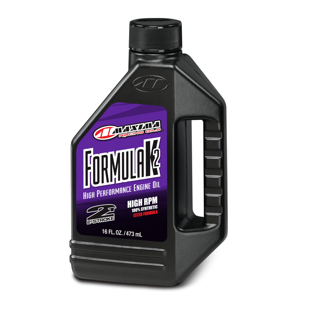 Maxima Formula K2 front bottle view showing label and race-grade protection