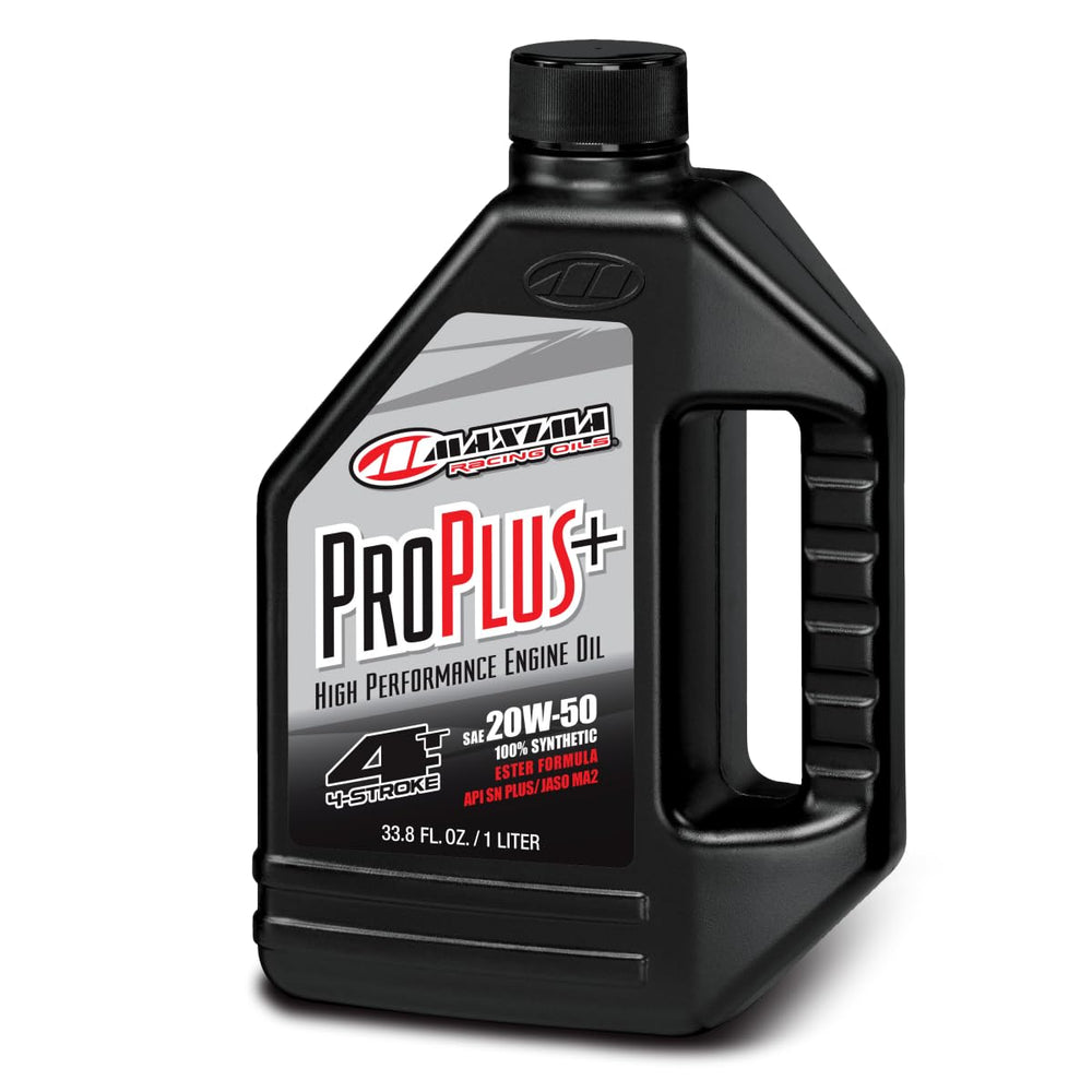 Maxima Pro Plus+ 10W40 front bottle showing label and formulation benefits