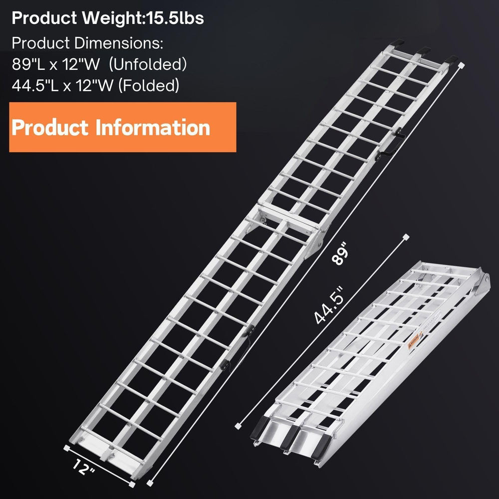 MAXIVAMN open ramp length illustrating gentle approach angle for safer loading