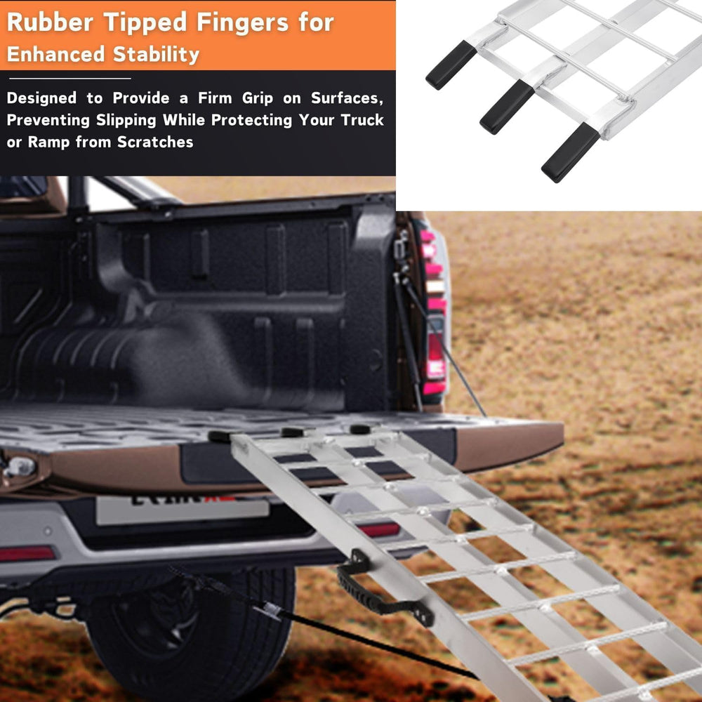 MAXIVAMN rubber-tipped upper fingers protecting tailgate and preventing scratches
