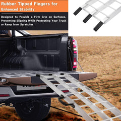 MAXIVAMN rubber-tipped upper fingers protecting tailgate and preventing scratches