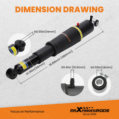maXpeedingrods air bellow closeup showing reinforced material for long service life