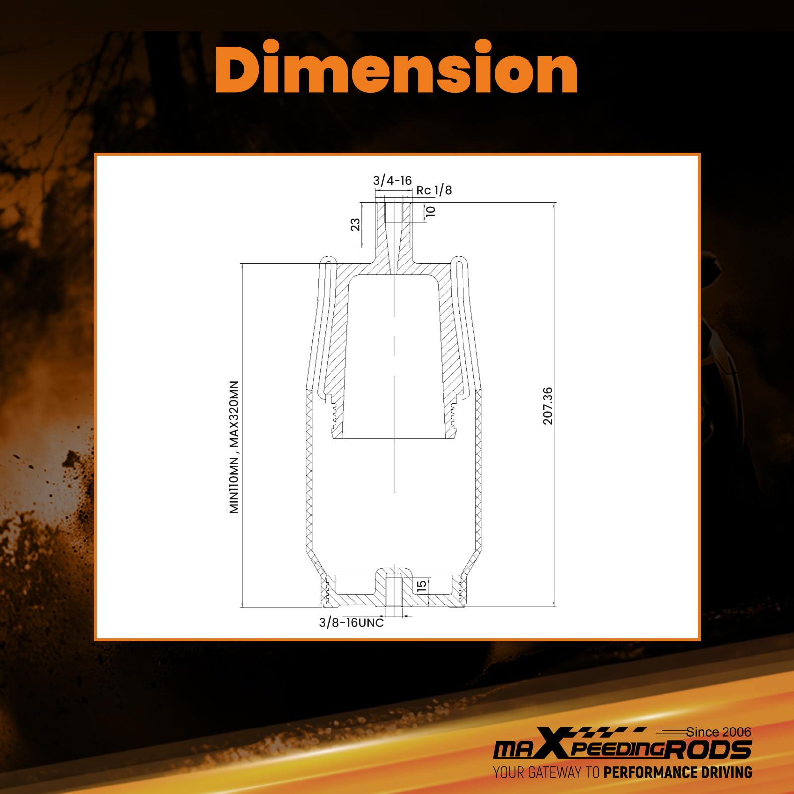 maXpeedingrods close-up of rubber folds highlighting durable material and wear resistance